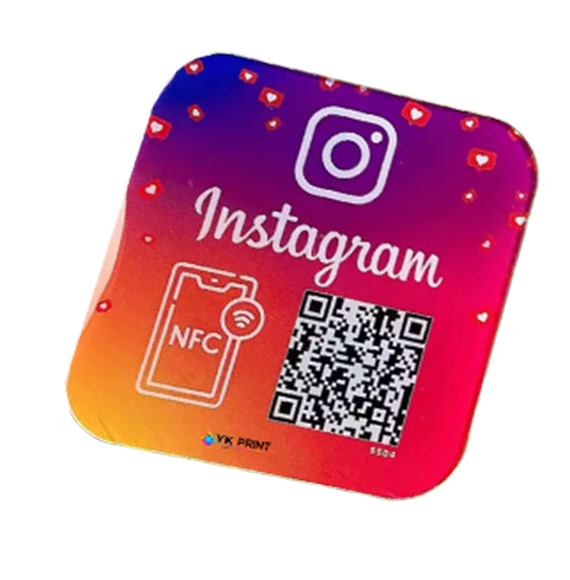 plaque nfc qrcode instagram lyon
