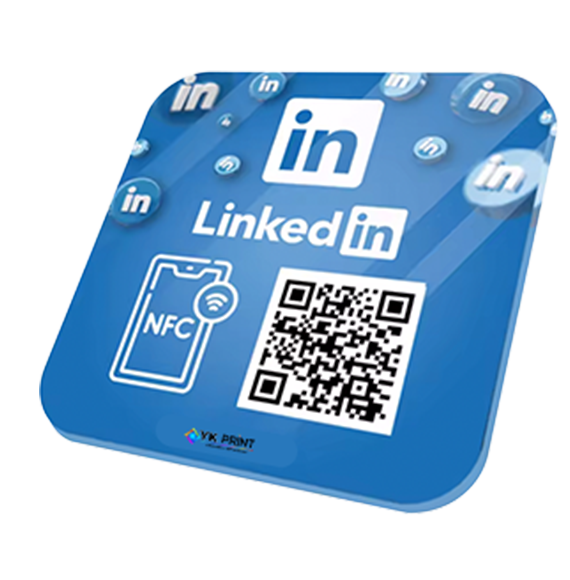 plaque nfc qrcode linkedin lyon