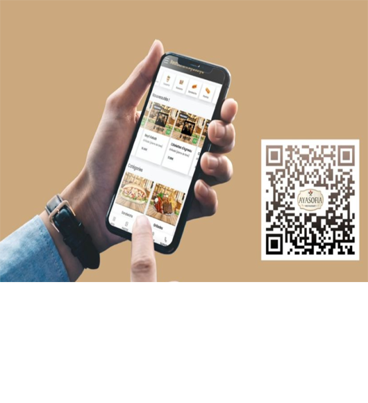 restaurant qr code autocollant lyon