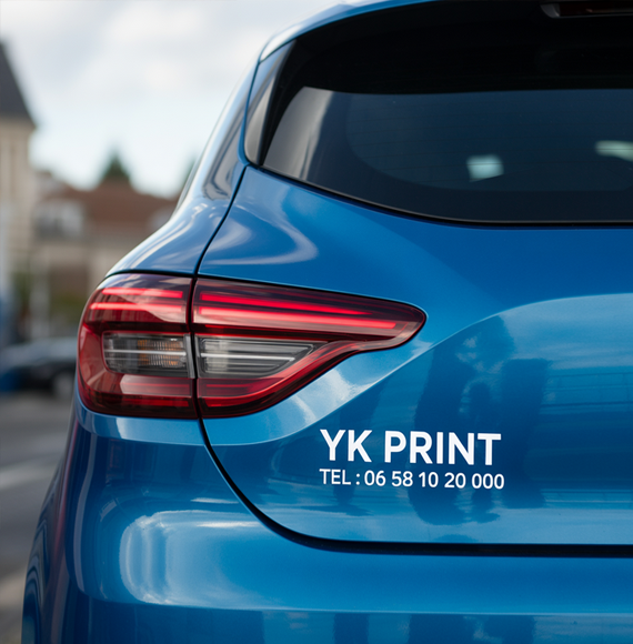 impression logo coffre voiture lyon
